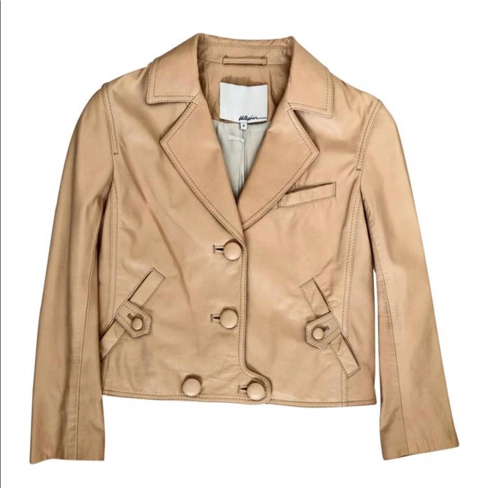 3.1 Phillip Lim Cropped Leather Jacket